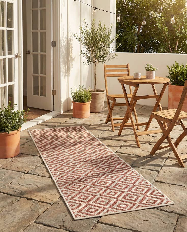 Detail image of 2' x 6' Easy-Clean Jill Zarin Costa Rica Indoor / Outdoor Runner Rug