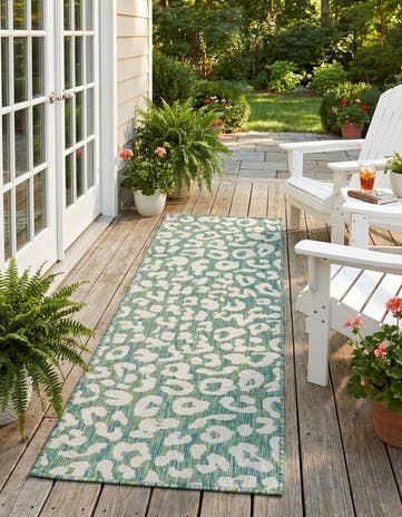 2' x 6' Easy-Clean Safari Indoor / Outdoor Runner Rug