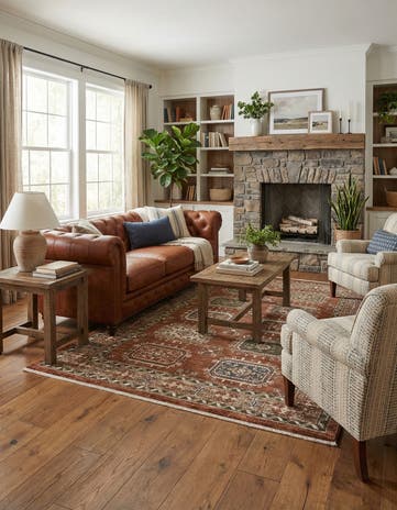 Terracotta Rust Red Grand Tradition Rug