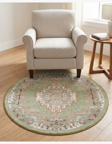 3' 3 x 3' 3 Kamala Washable Round Rug