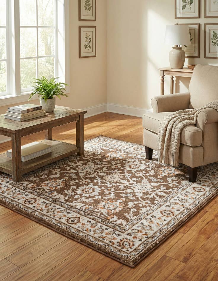 Detail image of 4' x 4' Charlotte Square Rug