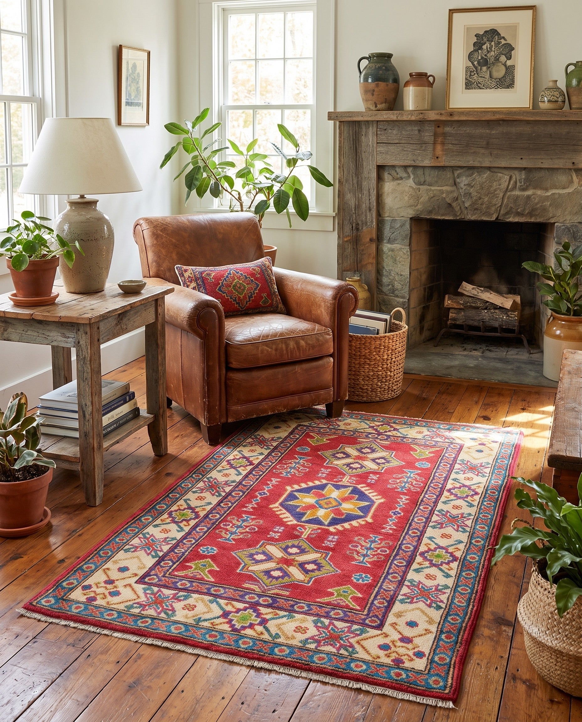 2' 8 x 4' 2 Hand Knotted Kazak Rug