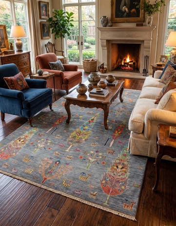 5' 8 x 8' 6 Hand Knotted Ariana Rug
