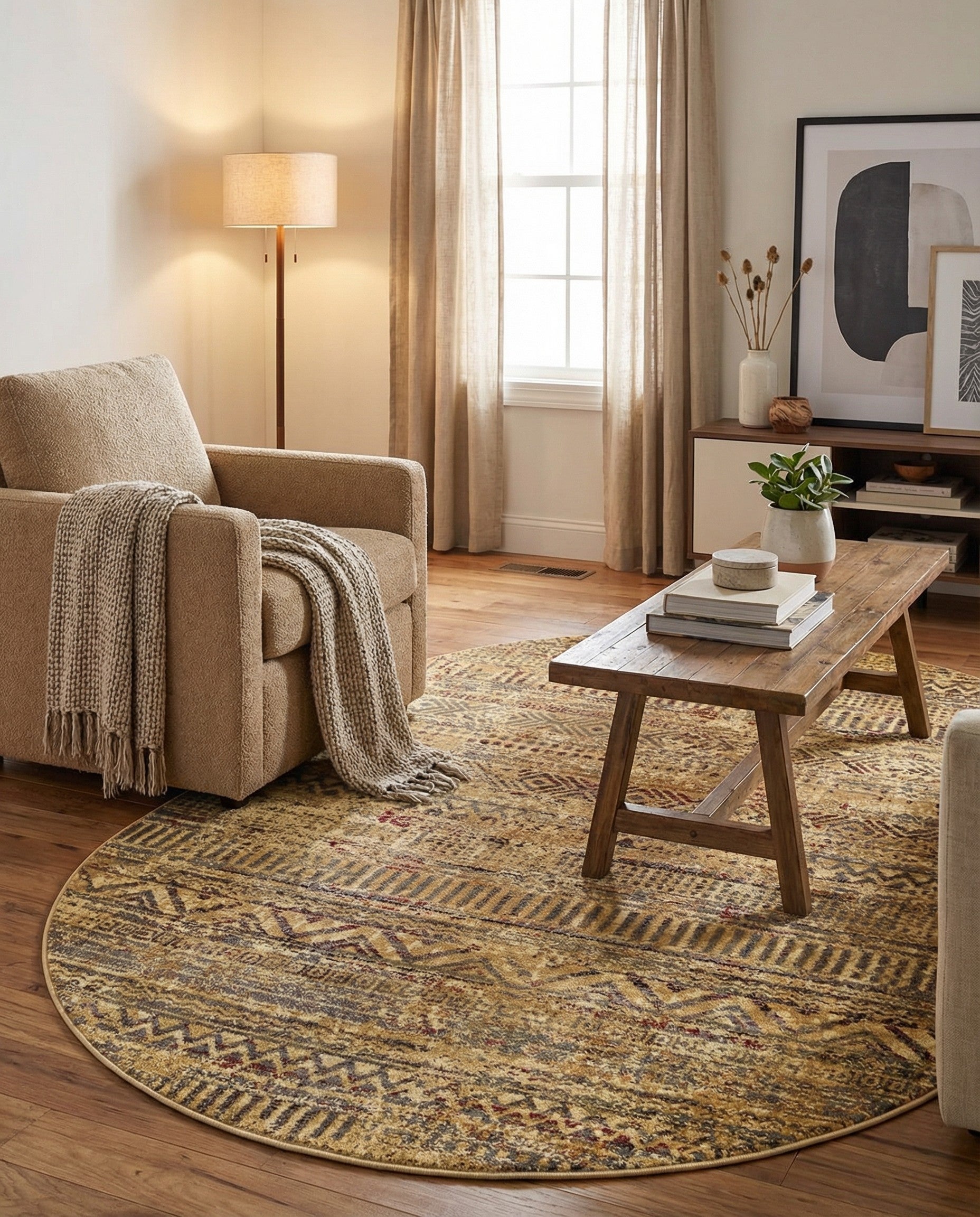 4' 1 x 6' 1 Saturn Oval Rug