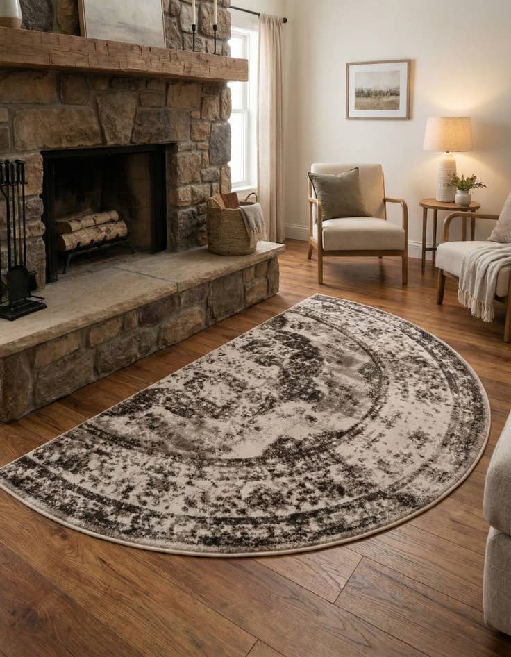 Detail image of 3' 1 x 6' 1 Monaco Hearth Rug