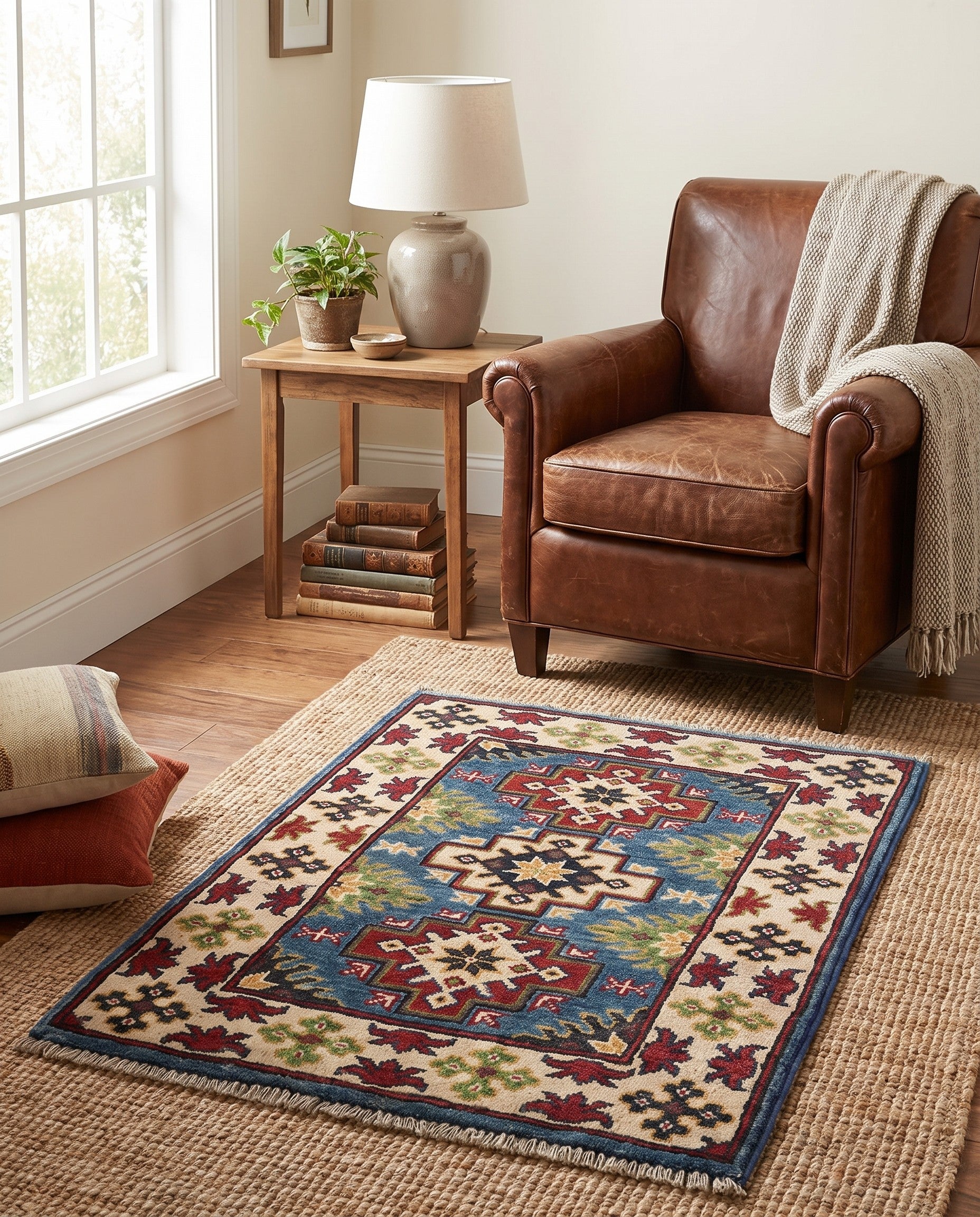 2' 1 x 2' 8 Hand Knotted Kazak Rug