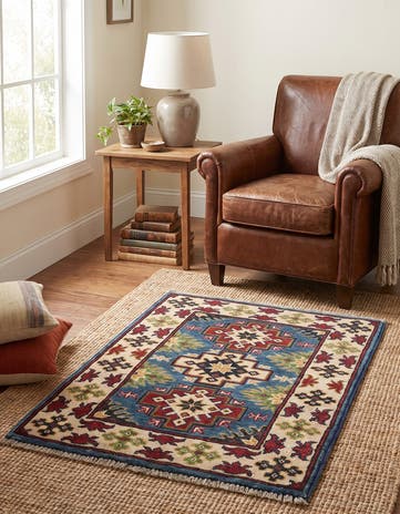 2' 1 x 2' 8 Hand Knotted Kazak Rug