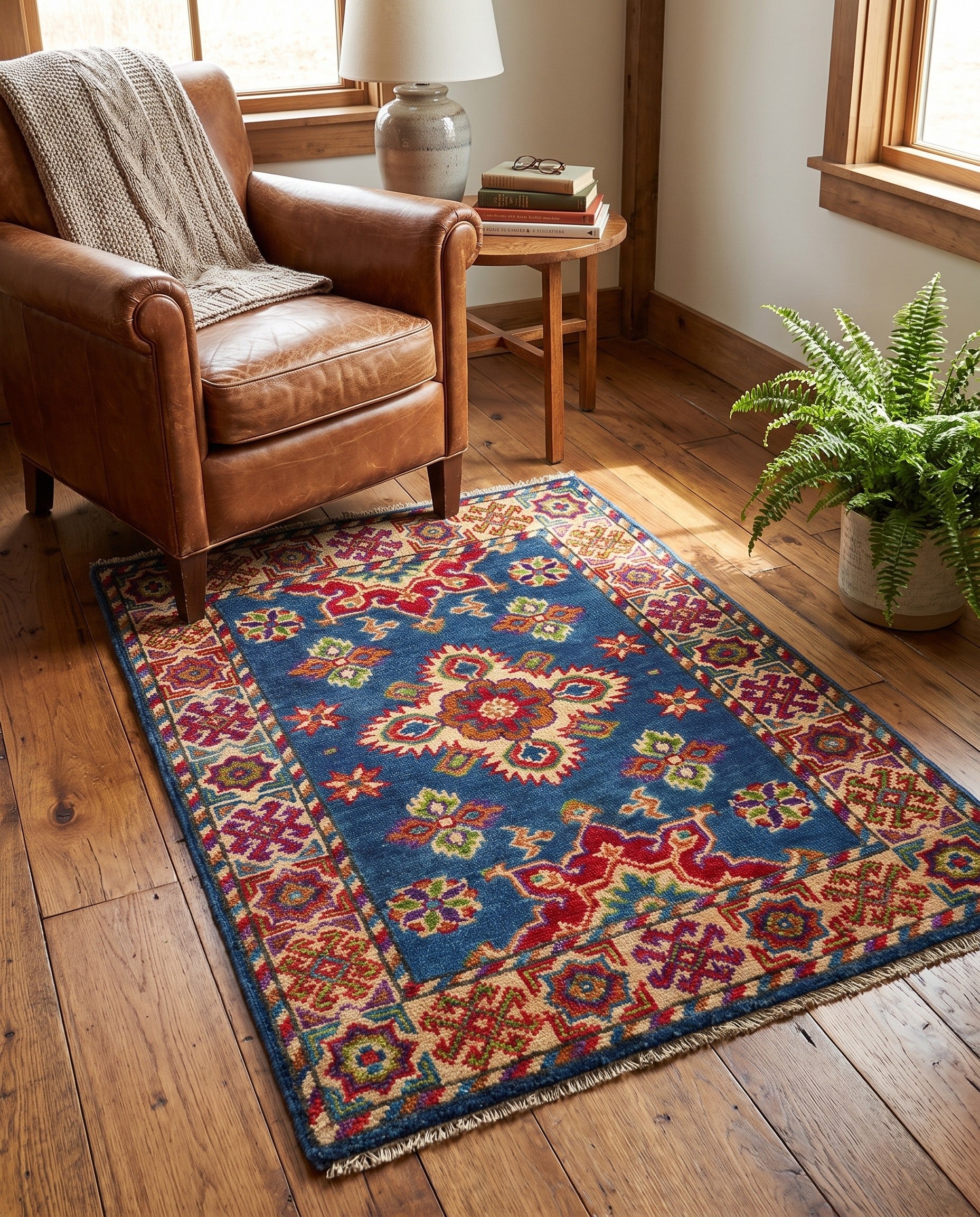 2' 1 x 2' 11 Hand Knotted Kazak Rug