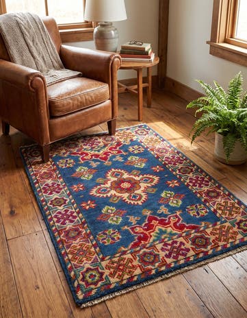 2' 1 x 2' 11 Hand Knotted Kazak Rug