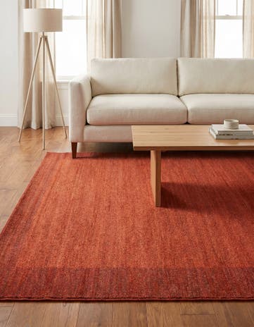 Terracotta Angelica Square Rug