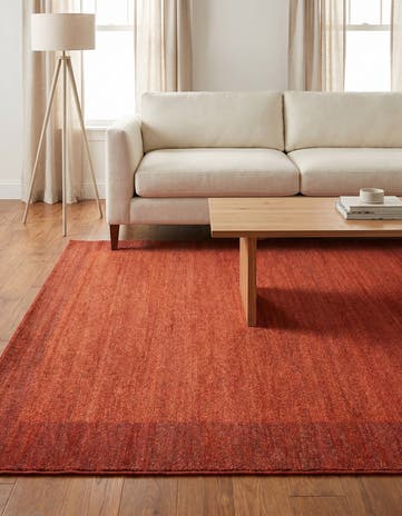 Terracotta Angelica Square Rug