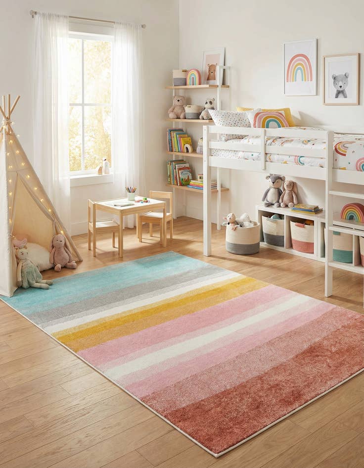 Detail image of 5' x 7' Whimsy Kids Rug