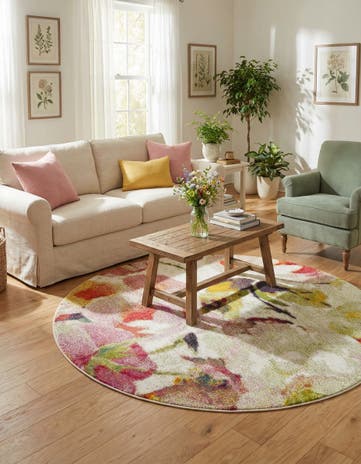 Ivory Tuscany Round Rug