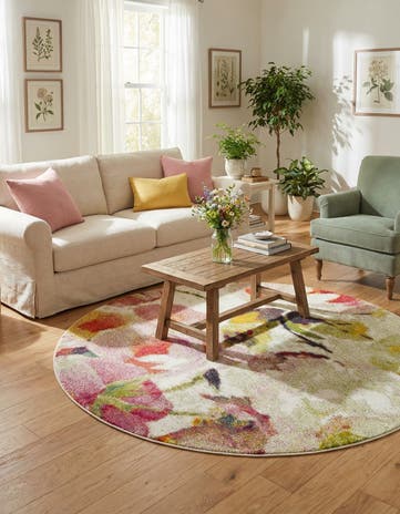 Ivory Tuscany Round Rug
