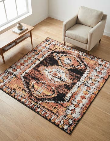 Terracotta Tagine Square Rug