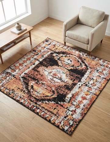 Terracotta Tagine Square Rug