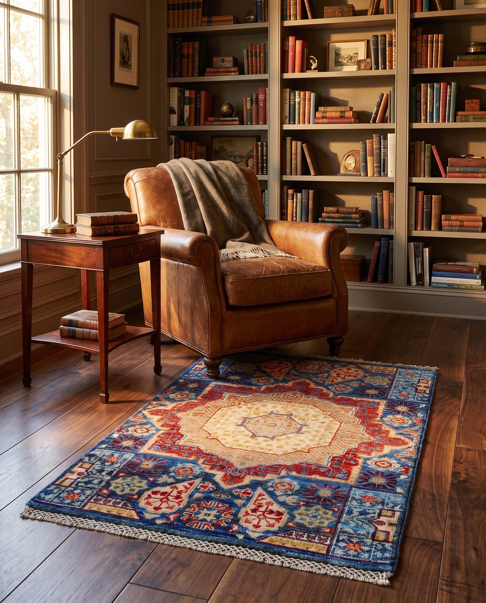 2' x 3' Hand Knotted Mamluk Ziegler Rug