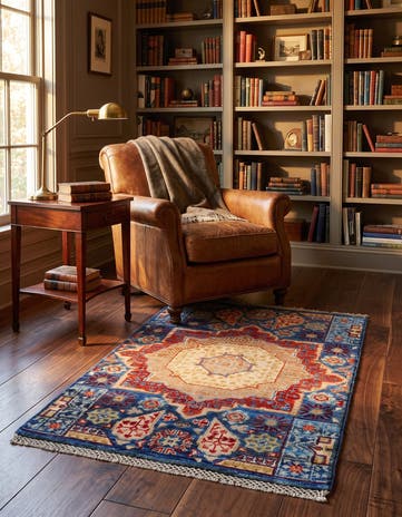 2' x 3' Hand Knotted Mamluk Ziegler Rug