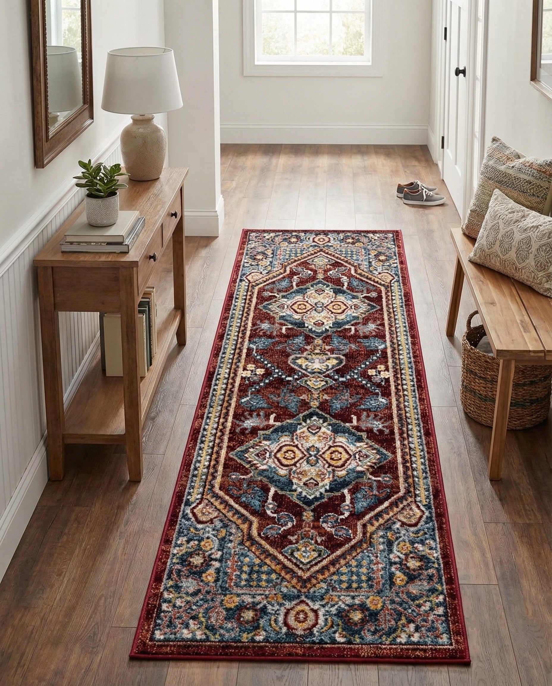 2' x 6' Kamala Washable Runner Rug