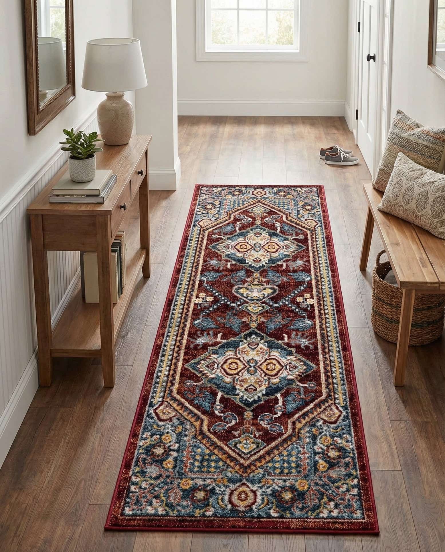 2' x 6' Kamala Washable Runner Rug