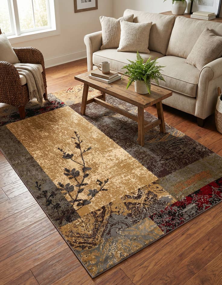 Detail image of 5' 3 x 8' Coffee Shop Rug