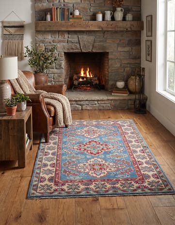 3' 2 x 5' Hand Knotted Kazak Rug