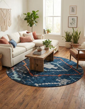 7' x 7' Morocco Round Rug