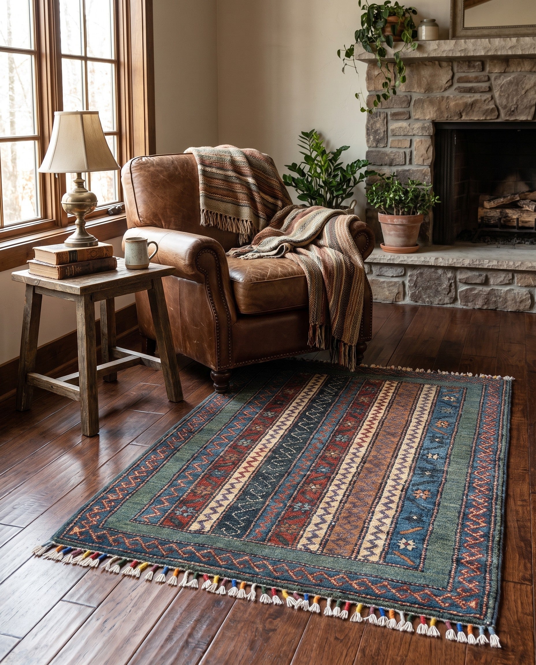 2' x 3' 1 Hand Knotted Kazak Rug