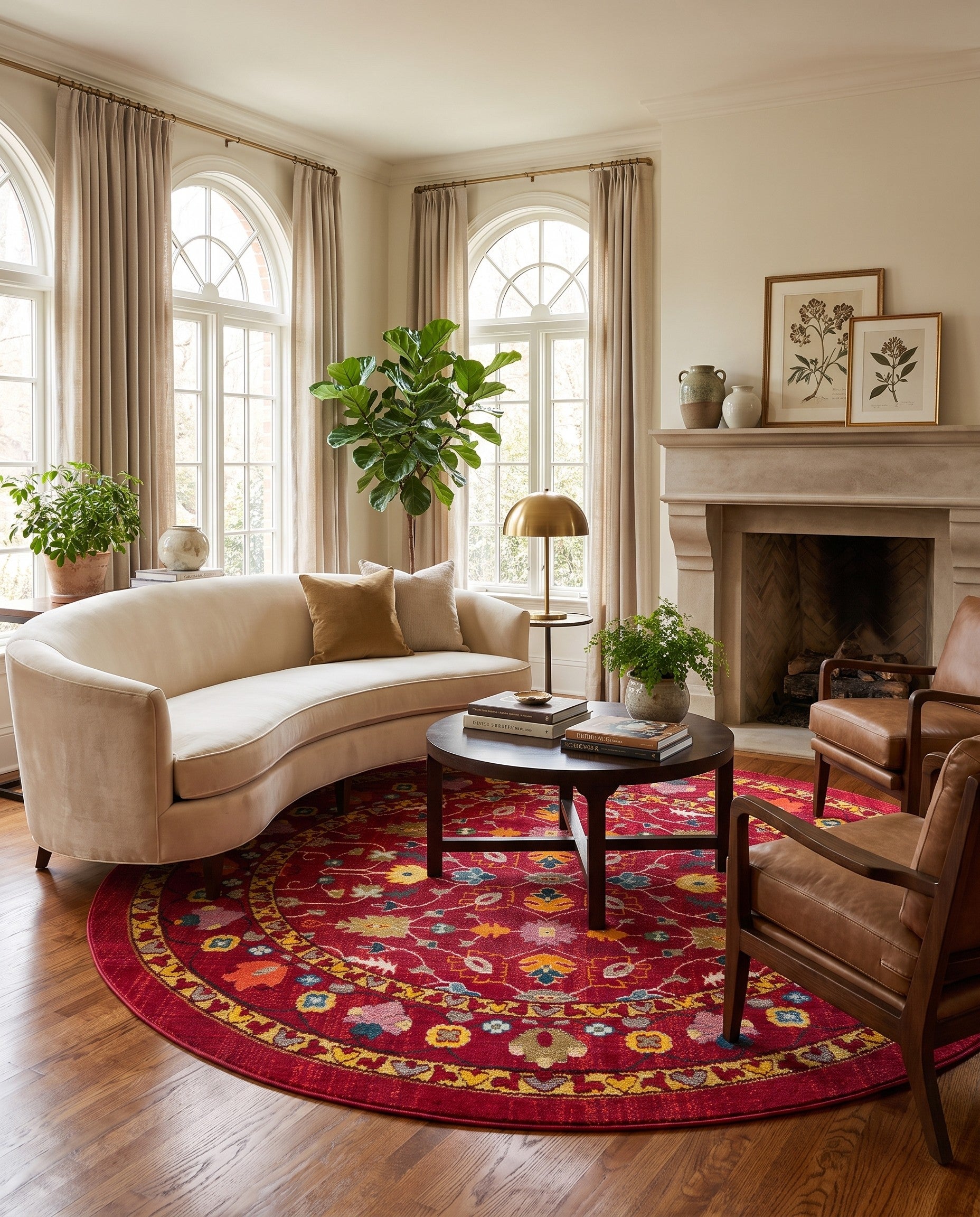8' x 8' Washable Palazzo Round Rug