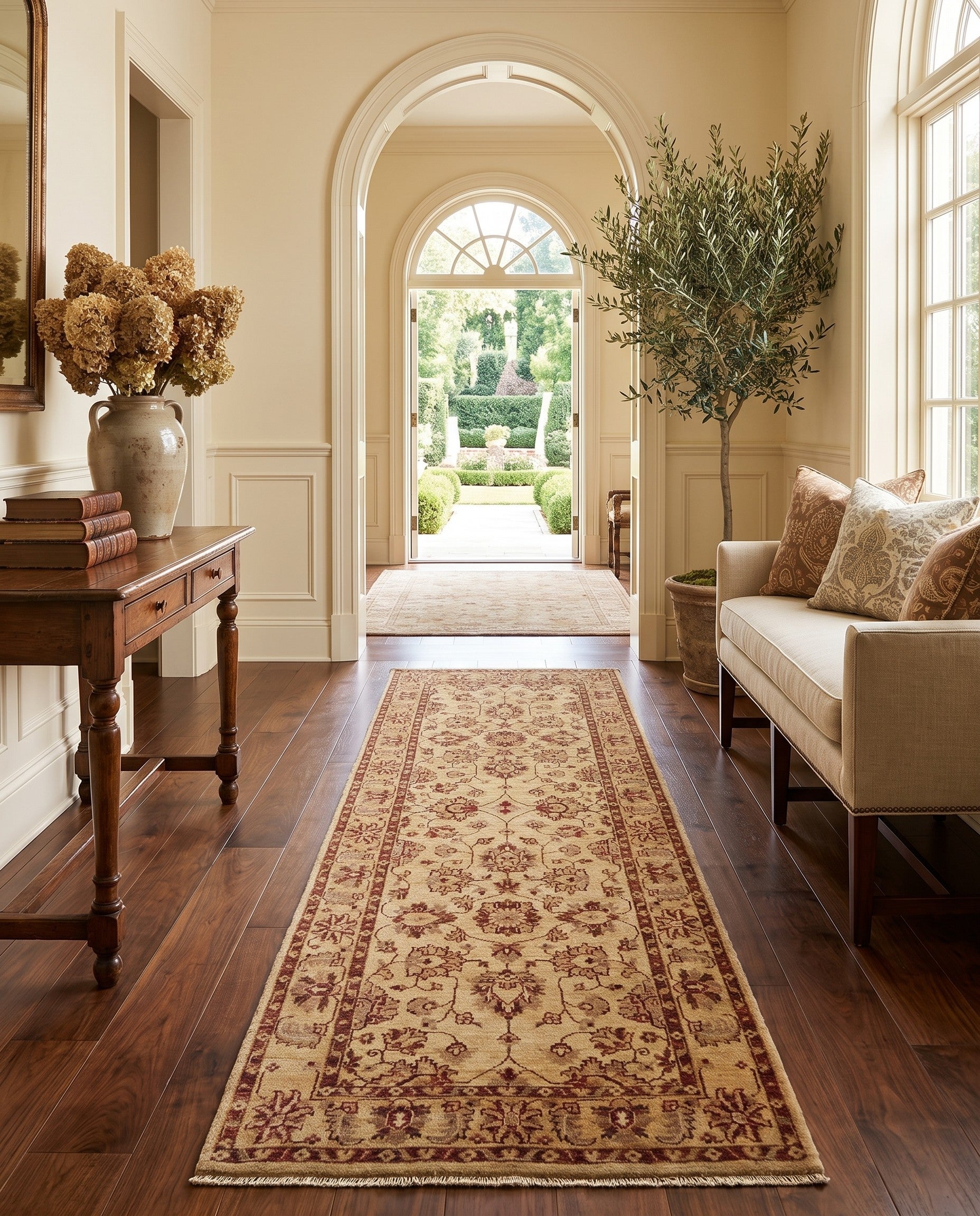 2' 8 x 7' 8 Hand Knotted Ziegler Runner Rug