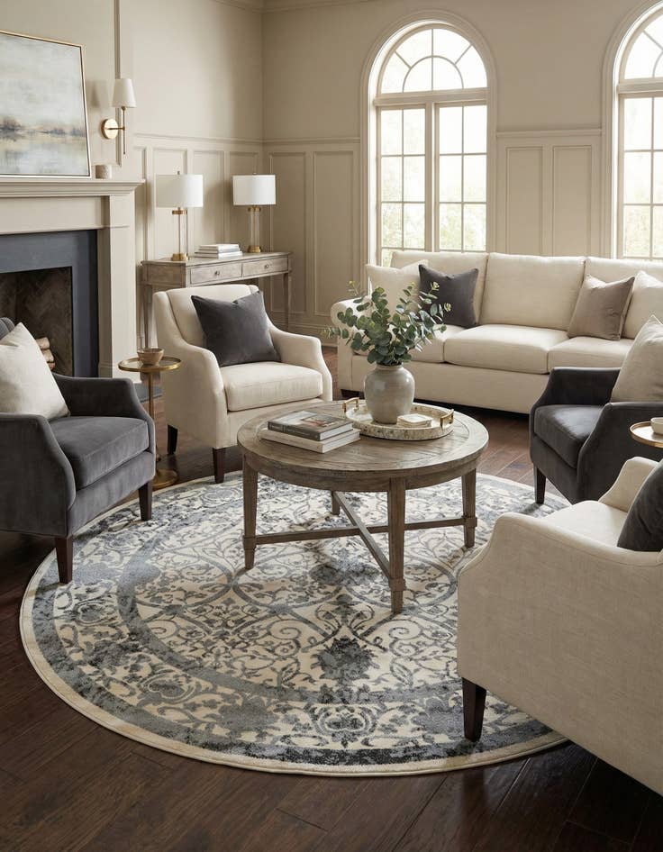 Detail image of 7' 10 x 7' 10 Miranda Round Rug