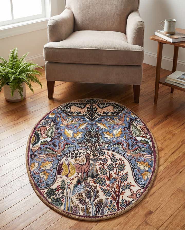 2' x 3' 1 Washable Timeless Oval Rug