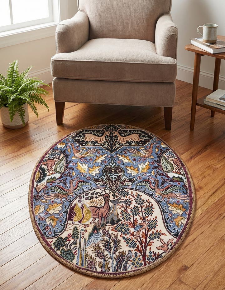 2' x 3' 1 Washable Timeless Oval Rug