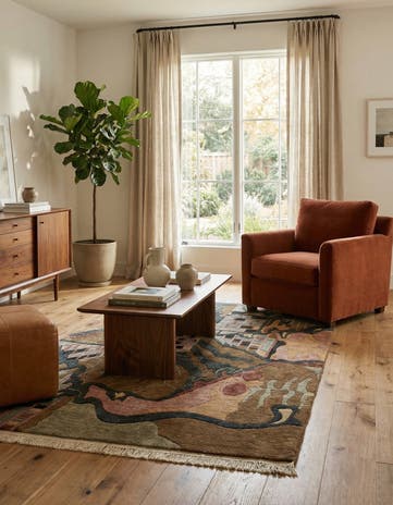 3' 11 x 5' 11 Hand Knotted Nepal Wool Rug