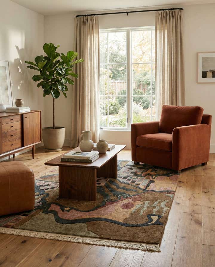 3' 11 x 5' 11 Hand Knotted Nepal Wool Rug