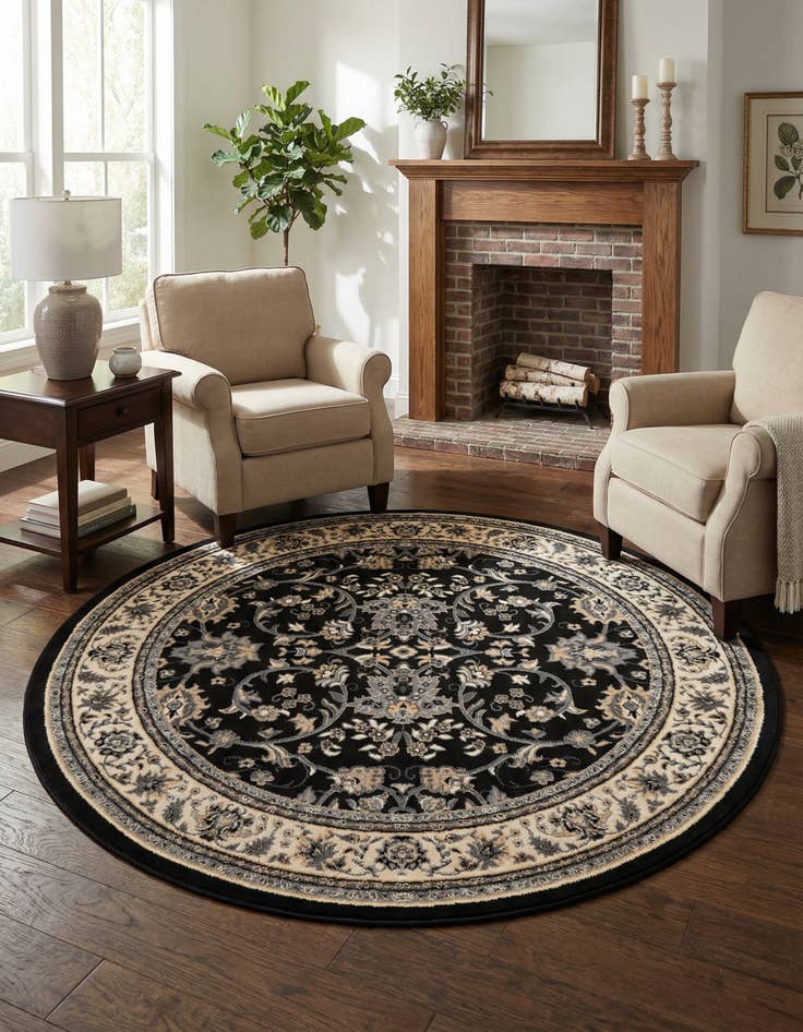 Detail image of 6' x 6' Yasmin Round Rug