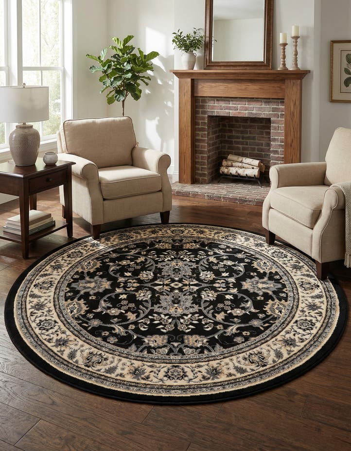 6' x 6' Yasmin Round Rug