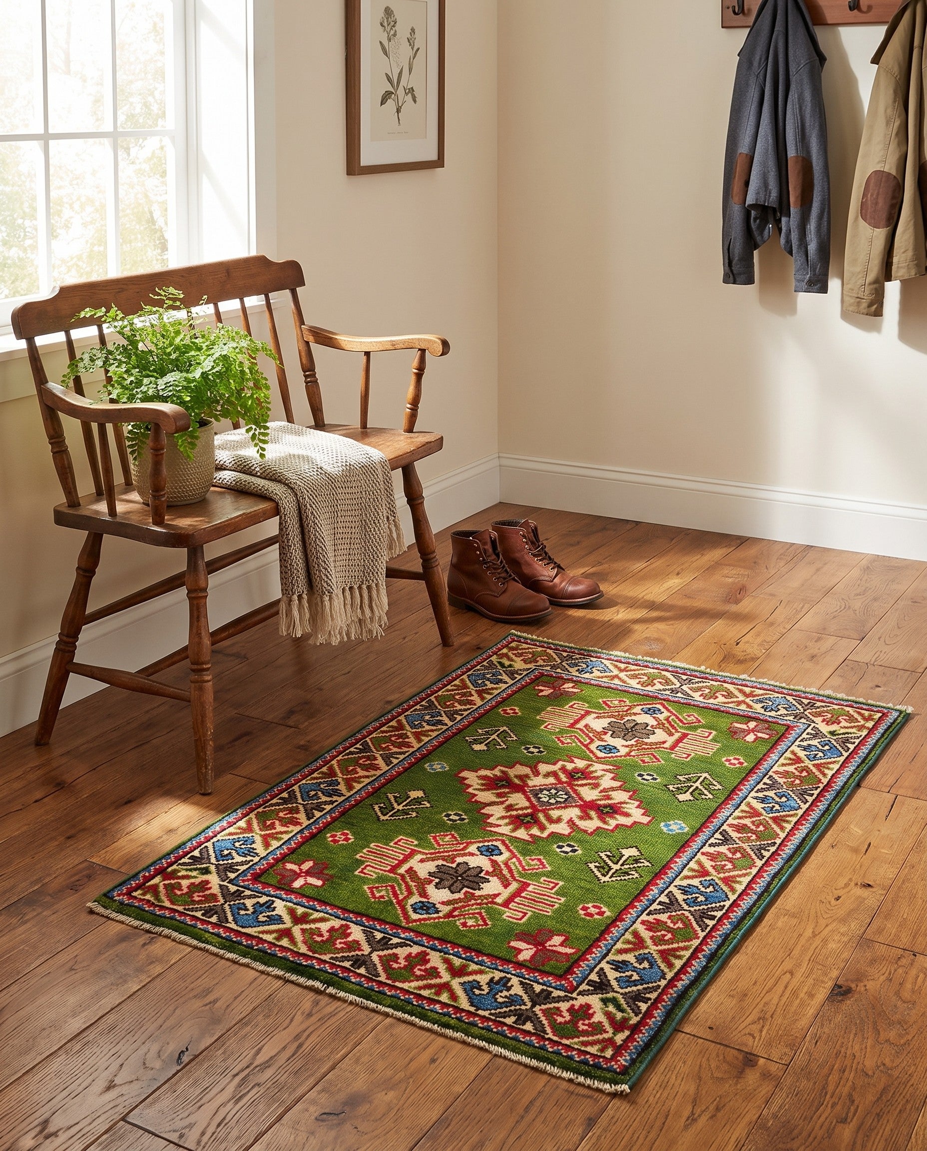 2' 1 x 2' 10 Hand Knotted Kazak Rug