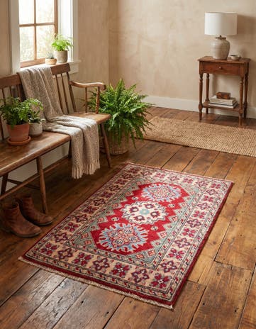 2' x 3' Hand Knotted Kazak Rug