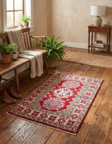 2' x 3' Hand Knotted Kazak Rug