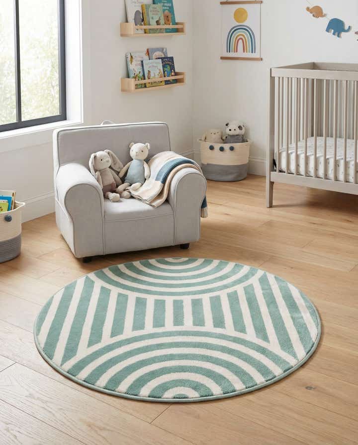 3' x 3' Whimsy Kids Round Rug