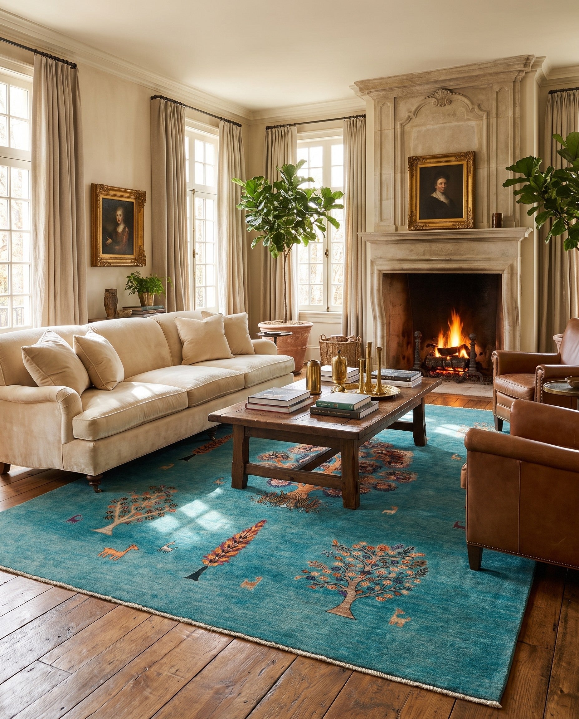 8' 6 x 11' 3 Hand Knotted Ariana Ziegler Rug