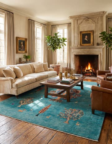 8' 6 x 11' 3 Hand Knotted Ariana Ziegler Rug