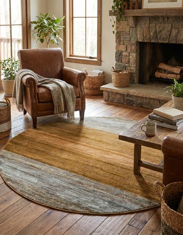 6' x 6' Kashkuli Gabbeh Round Rug