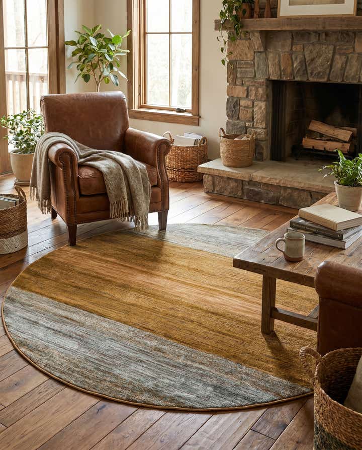6' x 6' Kashkuli Gabbeh Round Rug