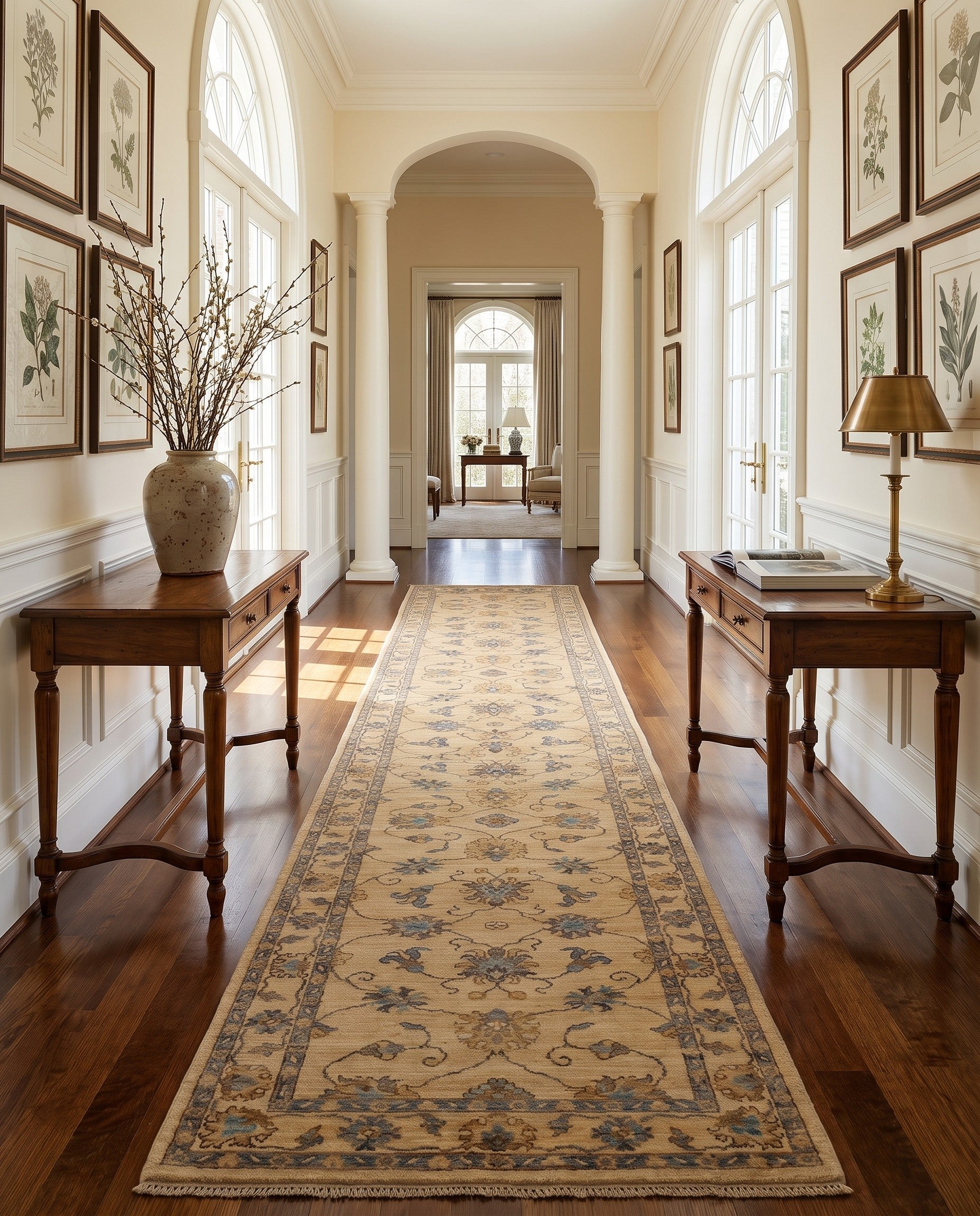 2' 9 x 16' 1 Hand Knotted Ziegler Runner Rug