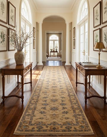 2' 9 x 16' 1 Hand Knotted Ziegler Runner Rug