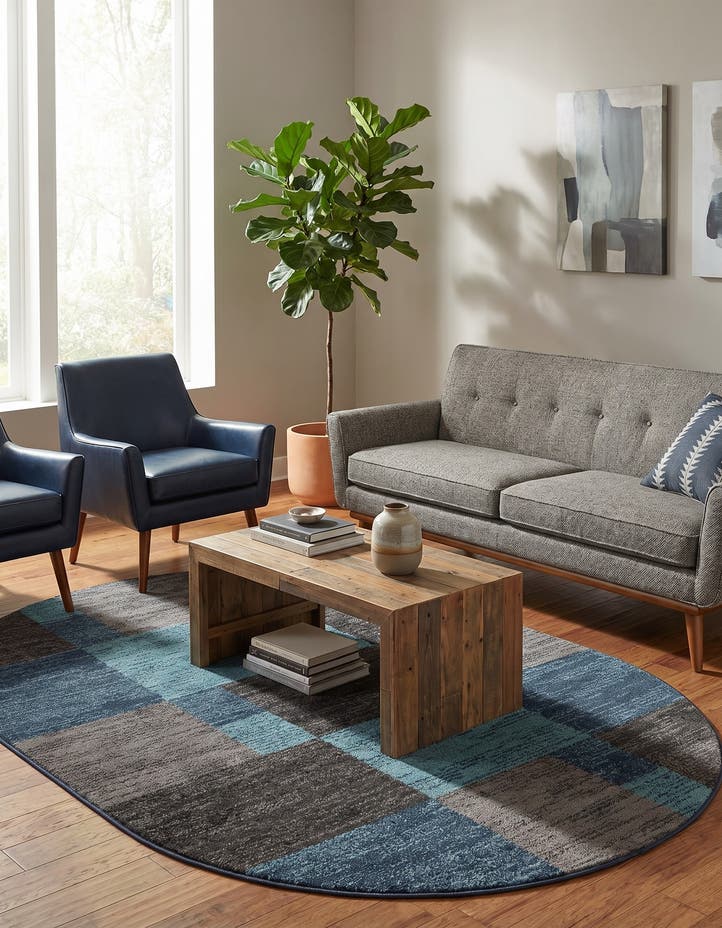 5' 3 x 8' Equinox Oval Rug