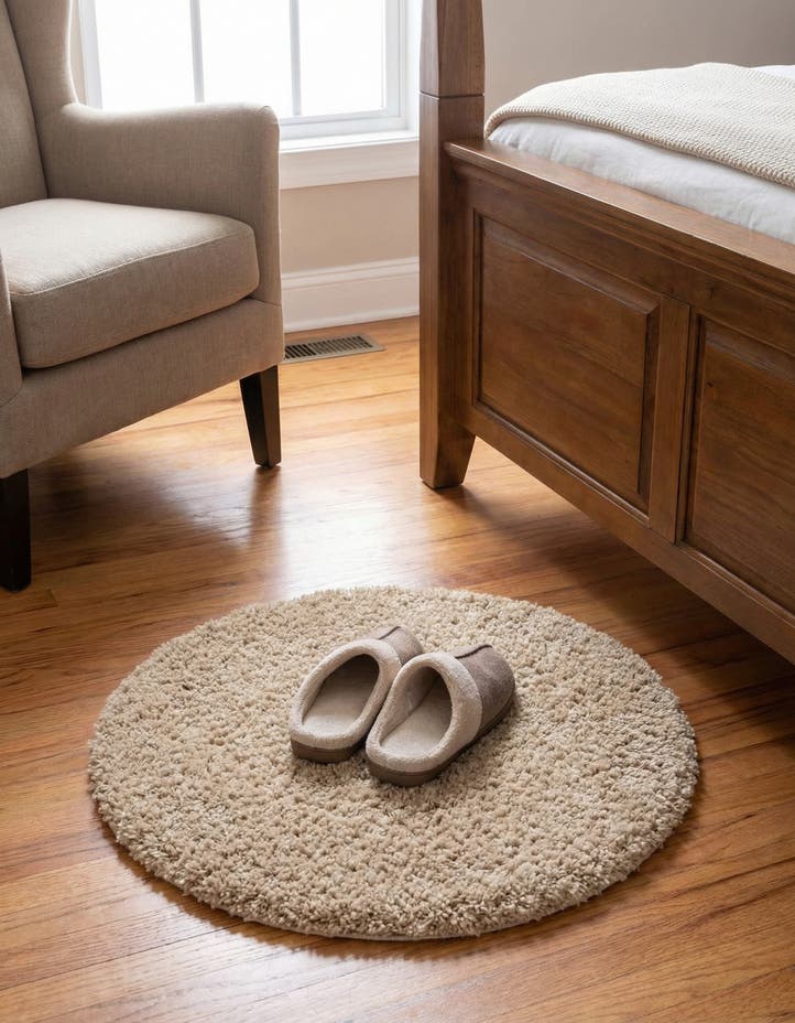2' x 2' Zermatt Shag Round Rug