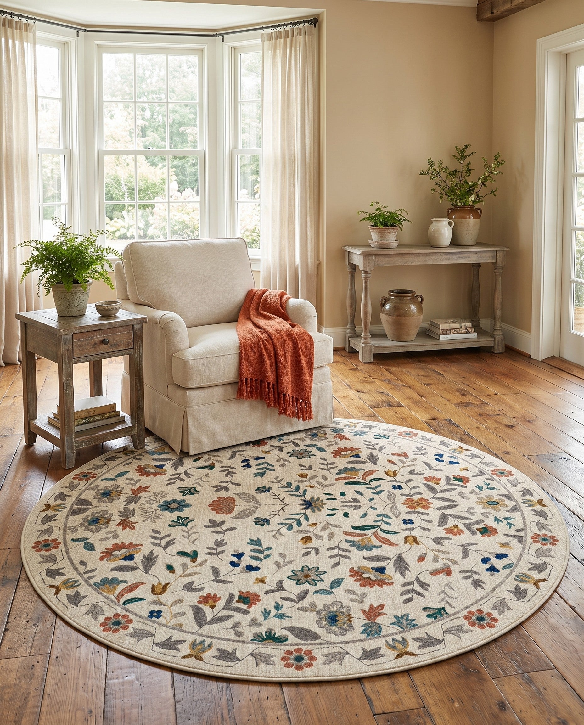215cm x 215cm Blossom Round Rug
